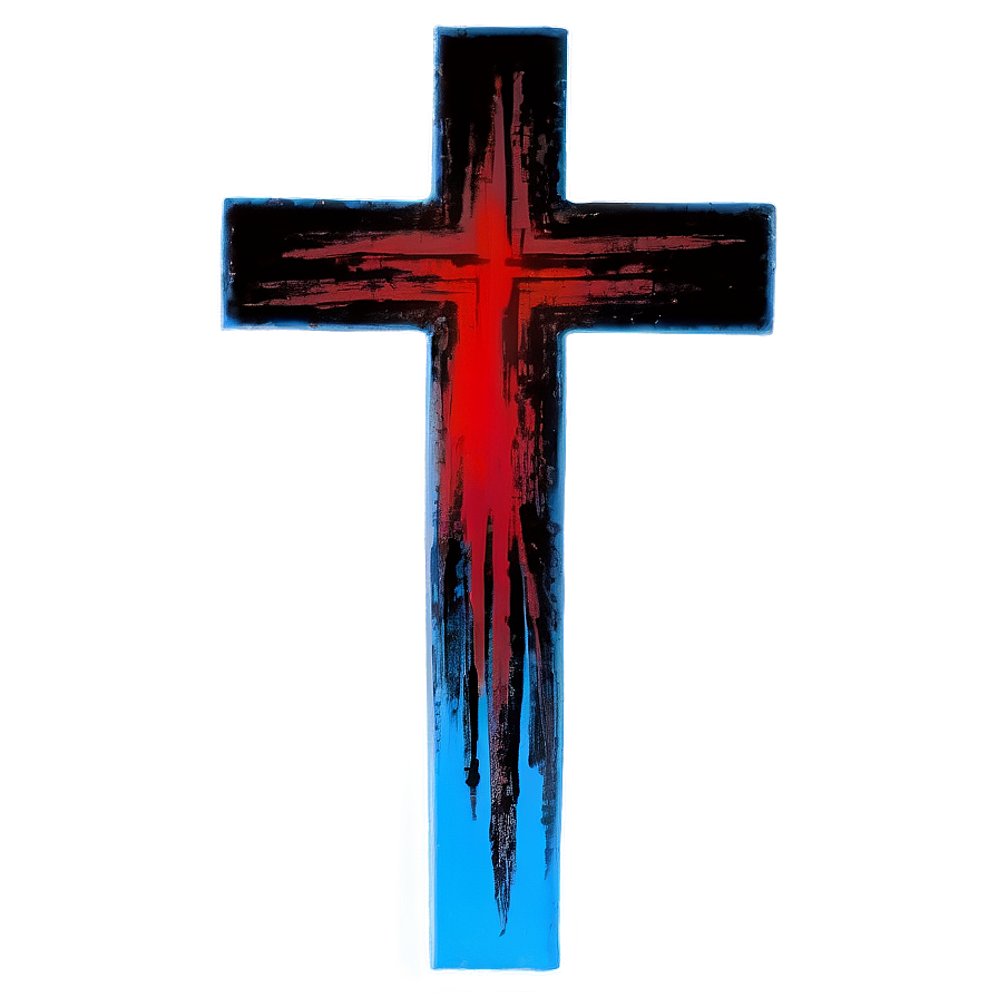 Black Cross On Blue Background Png Pwl51 PNG