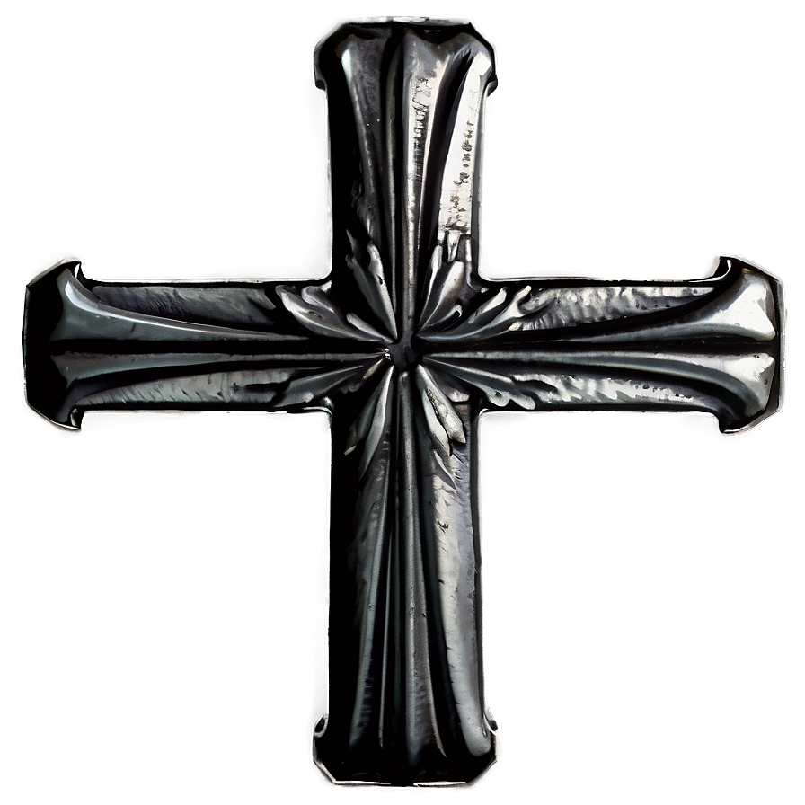 Black Cross On White Background Png 05242024 PNG
