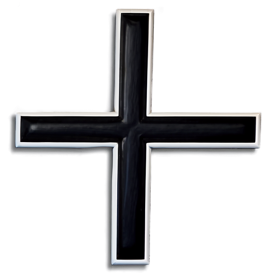 Black Cross On White Background Png Piy52 PNG