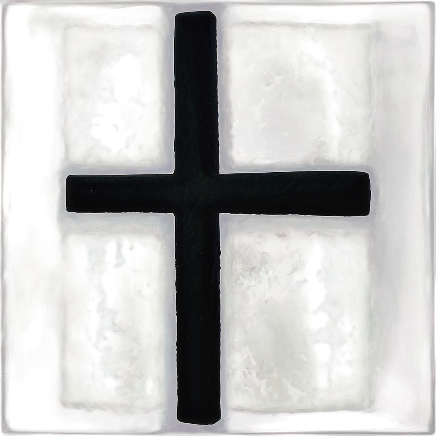 Black Cross Silhouette Png 05242024 PNG