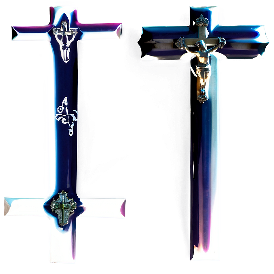 Black Cross Silhouette Png Pry40 PNG