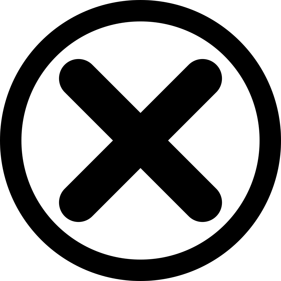 Black Cross Symbol PNG