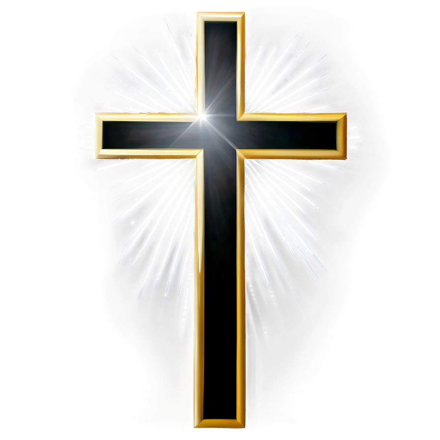 Black Cross With Glitter Png Eyf91 PNG