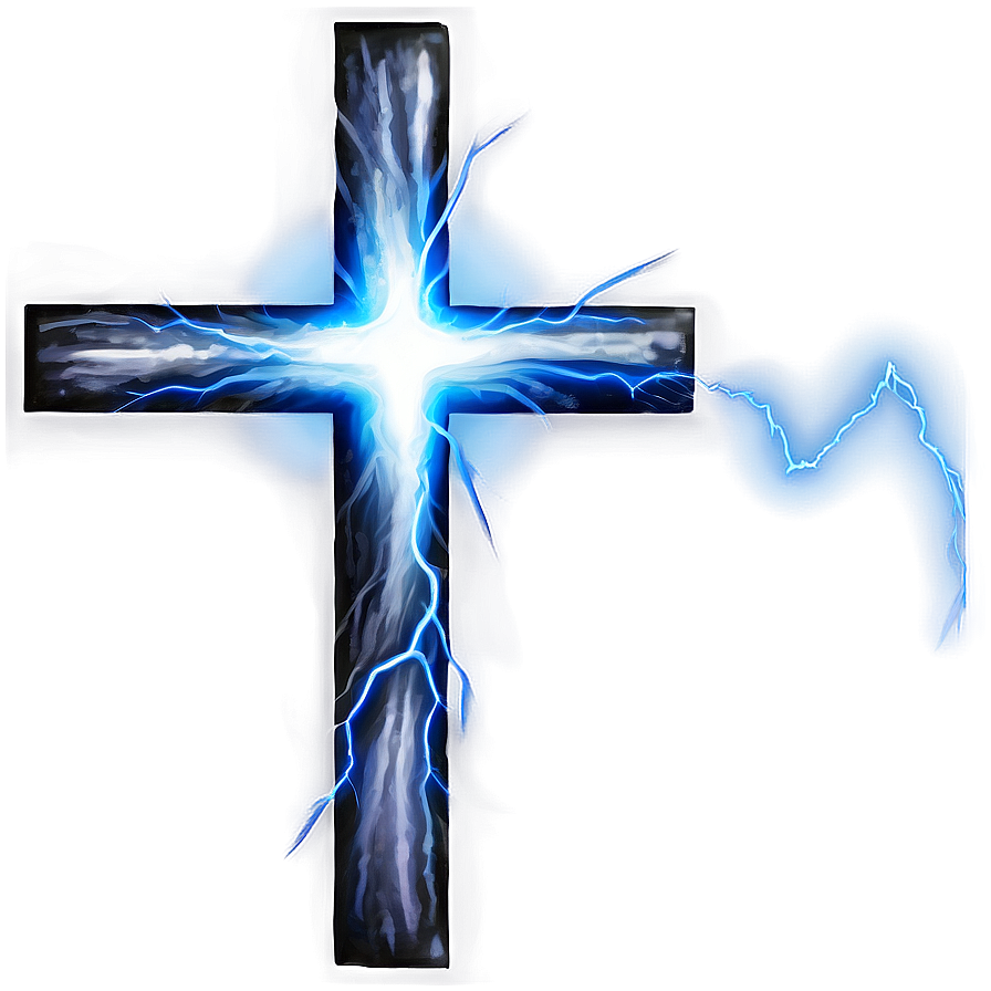Black Cross With Lightning Png Ine20 PNG