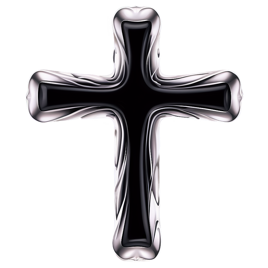 Black Cross With Rays Png 76 PNG