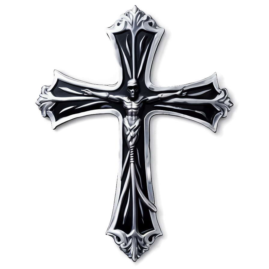 Black Cross With Snake Png Hoc PNG