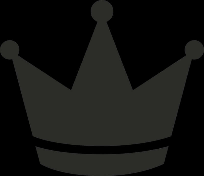 Black Crown Graphic PNG
