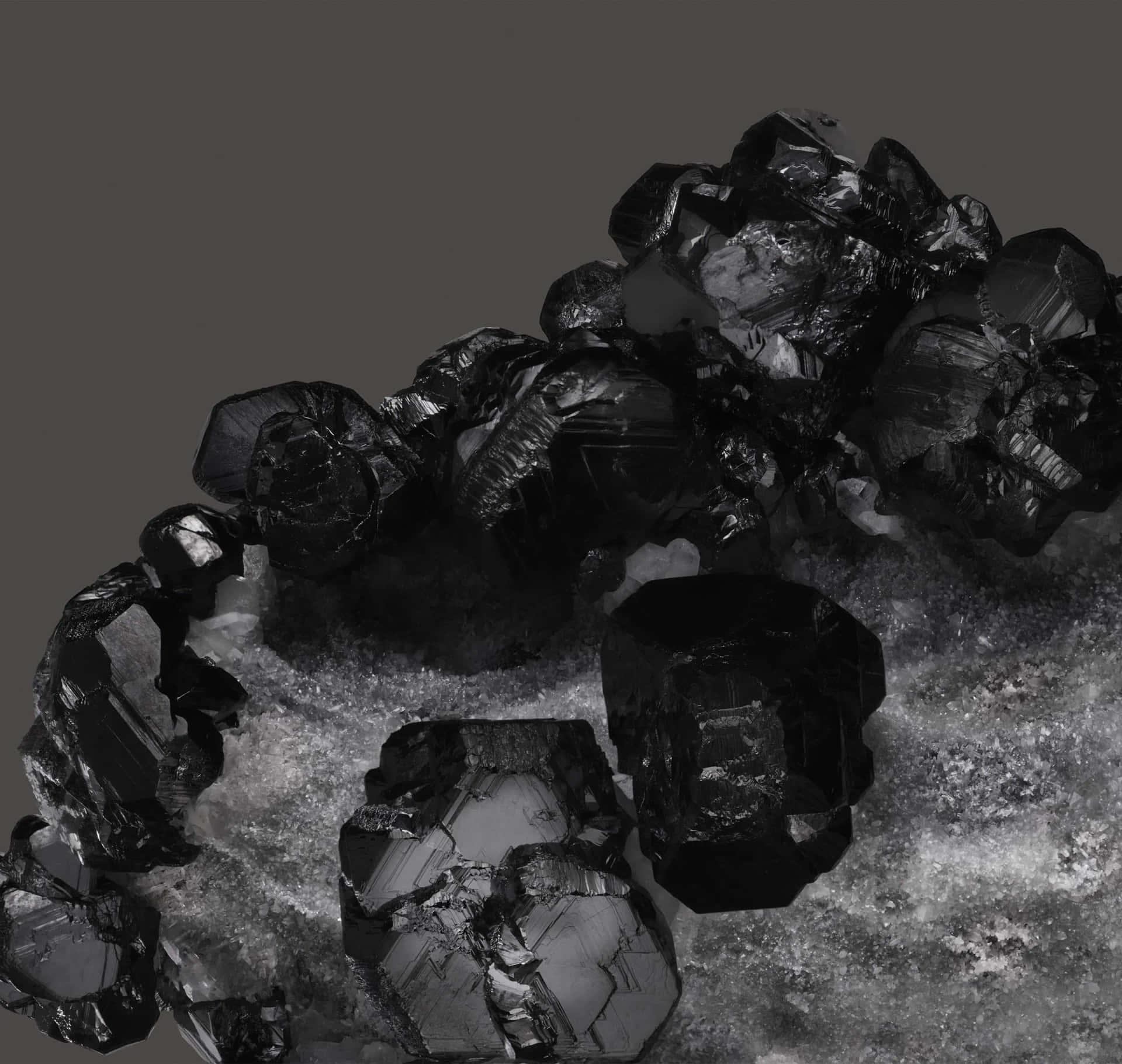 Black Crystal Clusteron Matrix Wallpaper