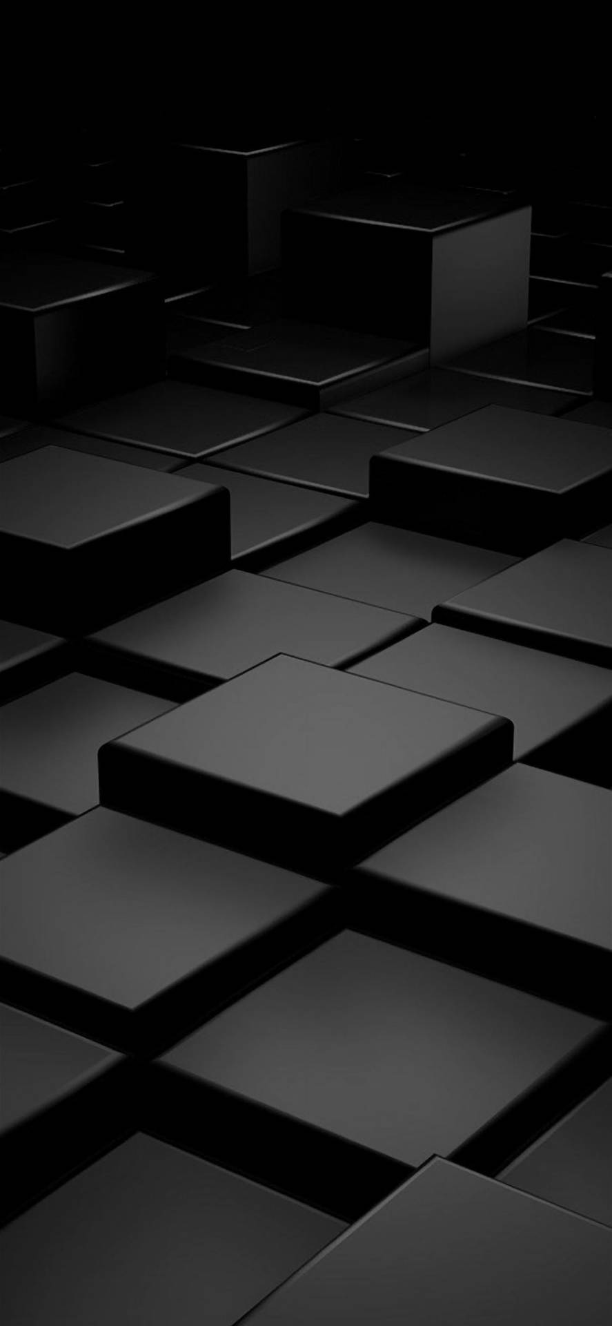 Black Cubes iPhone Dark Wallpaper