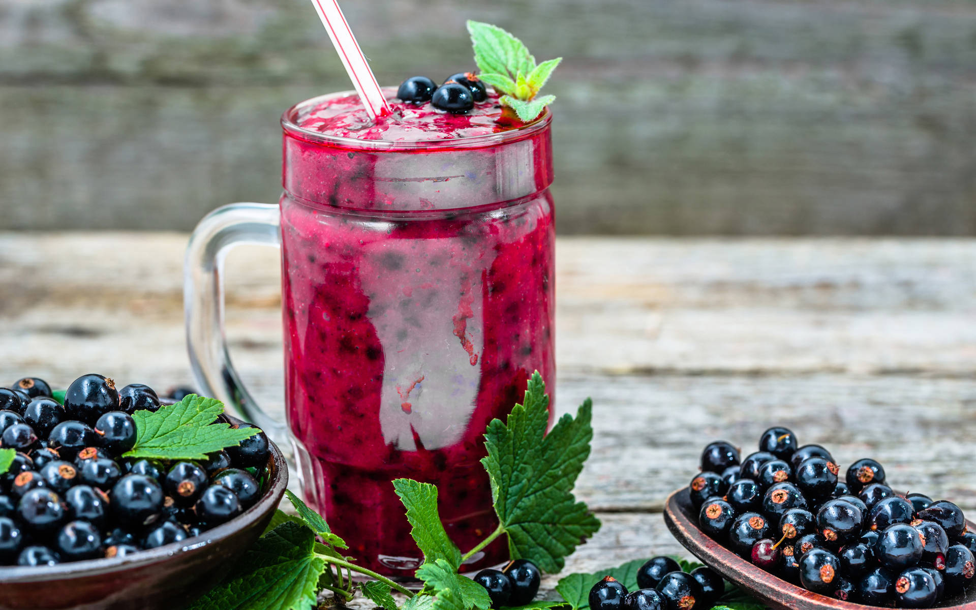 Black Currant Berry Fruit Smoothie Wallpaper
