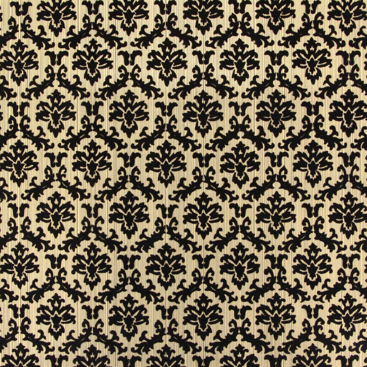 Black Damask Pattern Texture Wallpaper