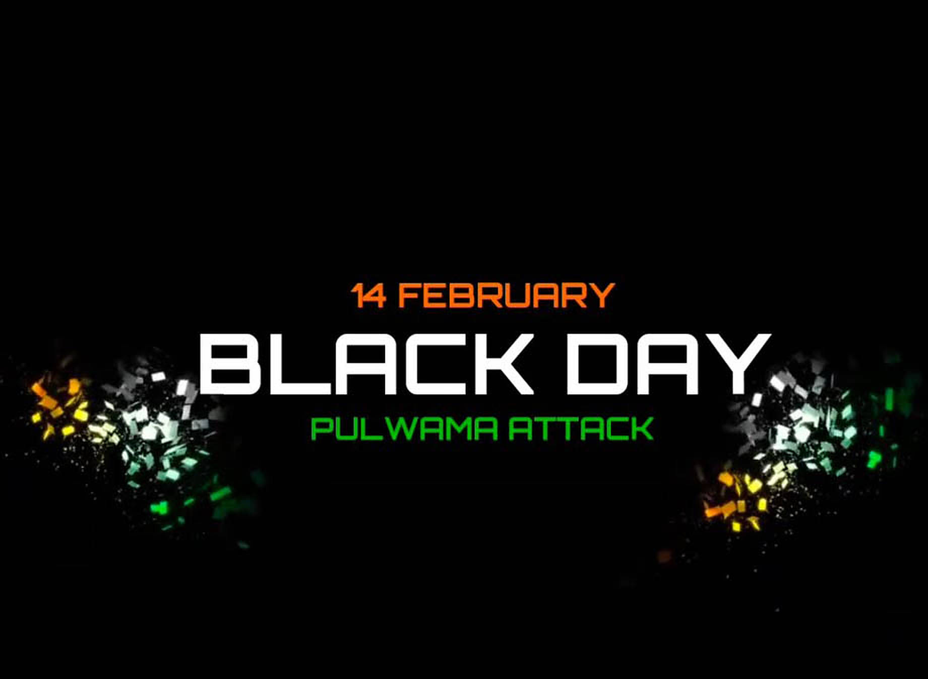 Black Day Pulwama Attack Wallpaper