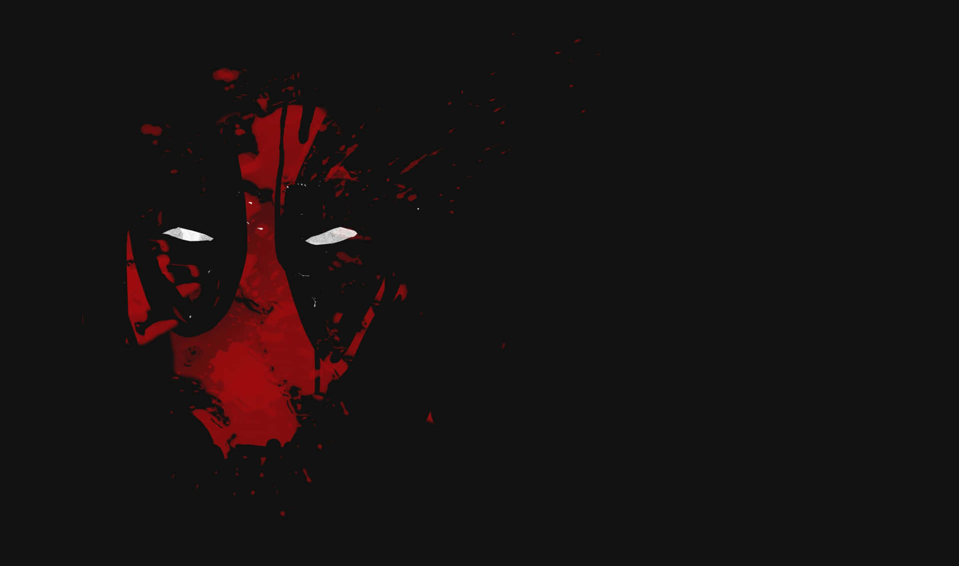 Sort Deadpool - Marvels mørke alter ego - overrasker med et uanmeldt fremmøde Wallpaper