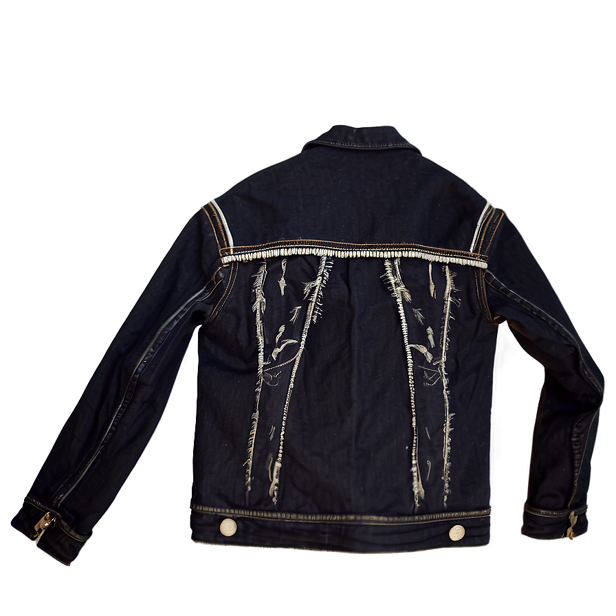 Black Denim Jacket Png Wrd PNG