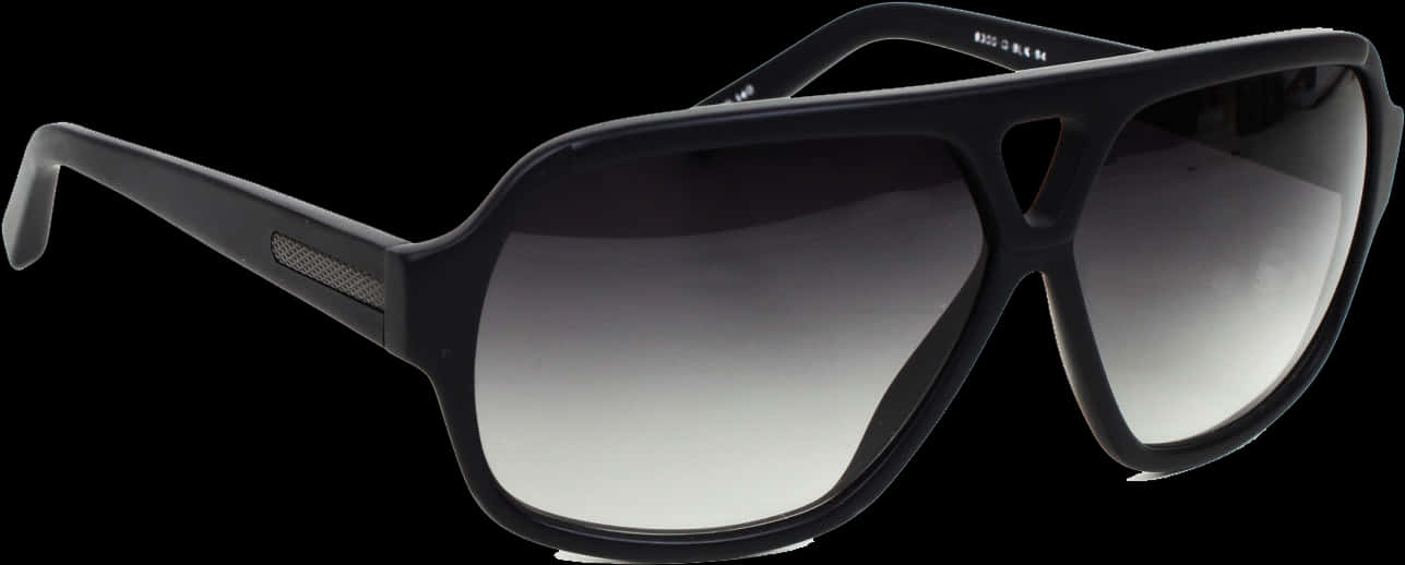 Black Designer Sunglasses Isolated PNG