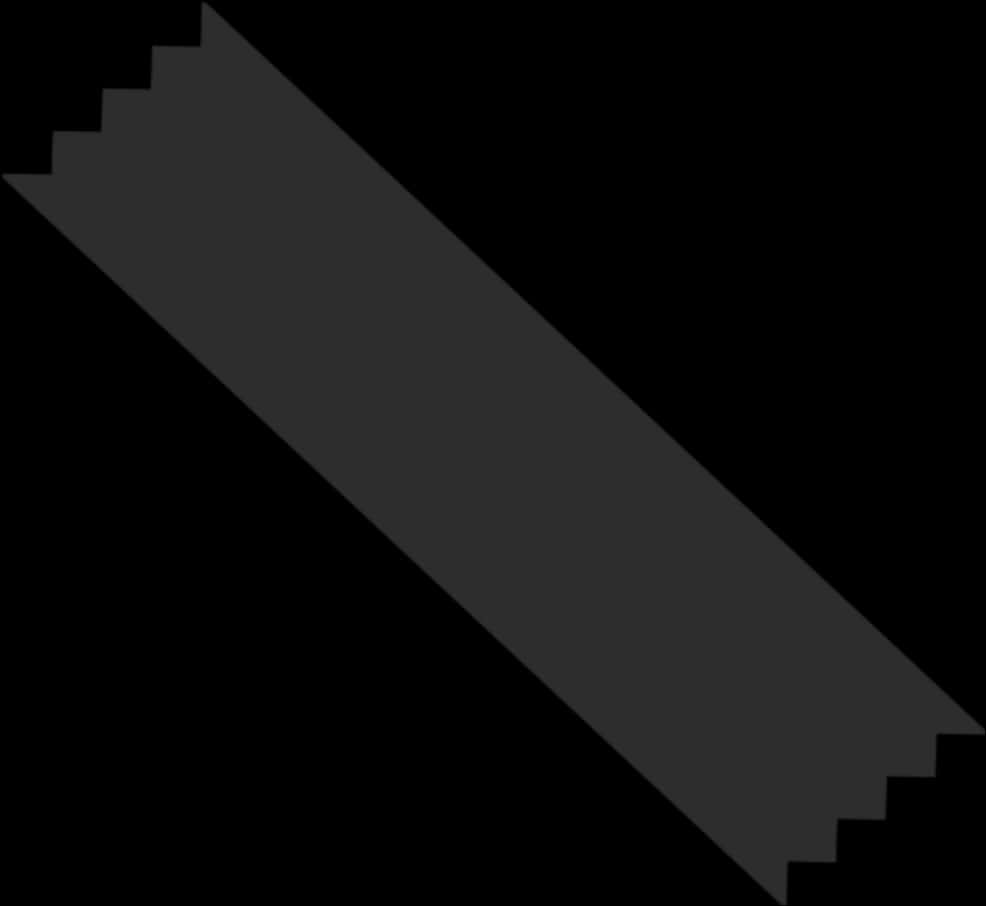 Black Diagonal Stripof Tape PNG