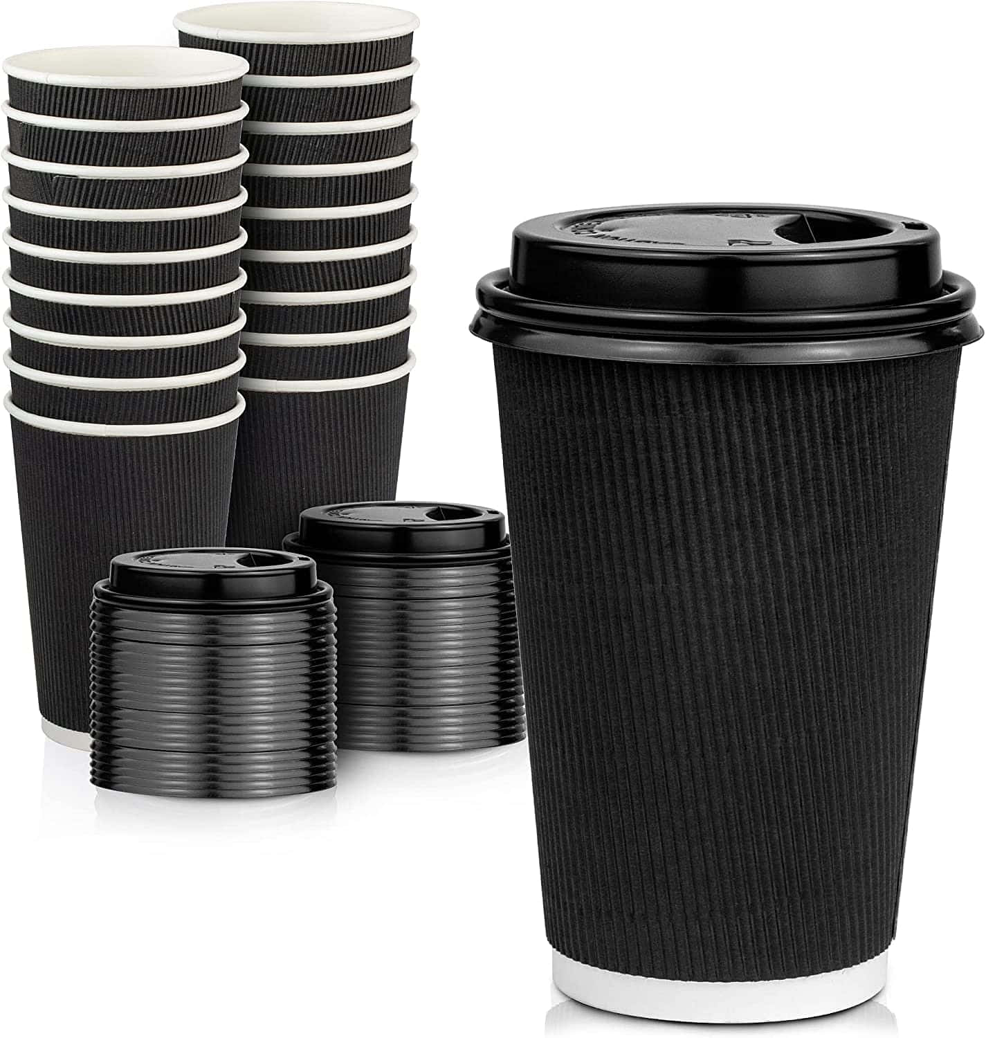 Black Disposable Cups Wallpaper