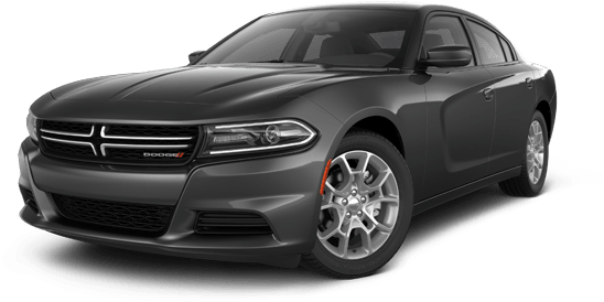 Black Dodge Charger Side View PNG