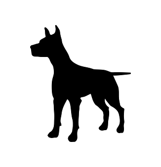 Black Dog Silhouette PNG