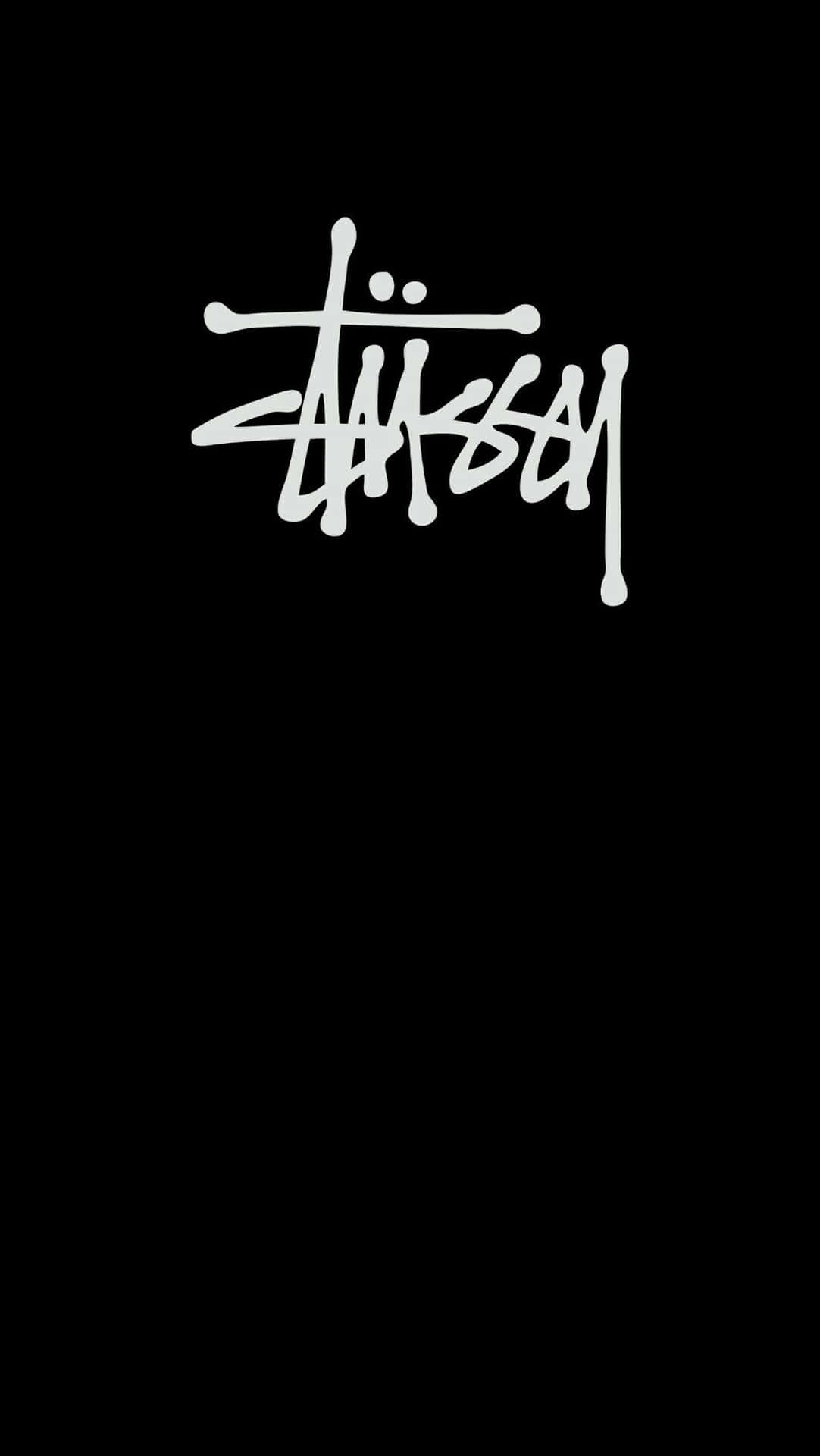 Nombredel Logo De Stussy En Negro Y En Estilo 