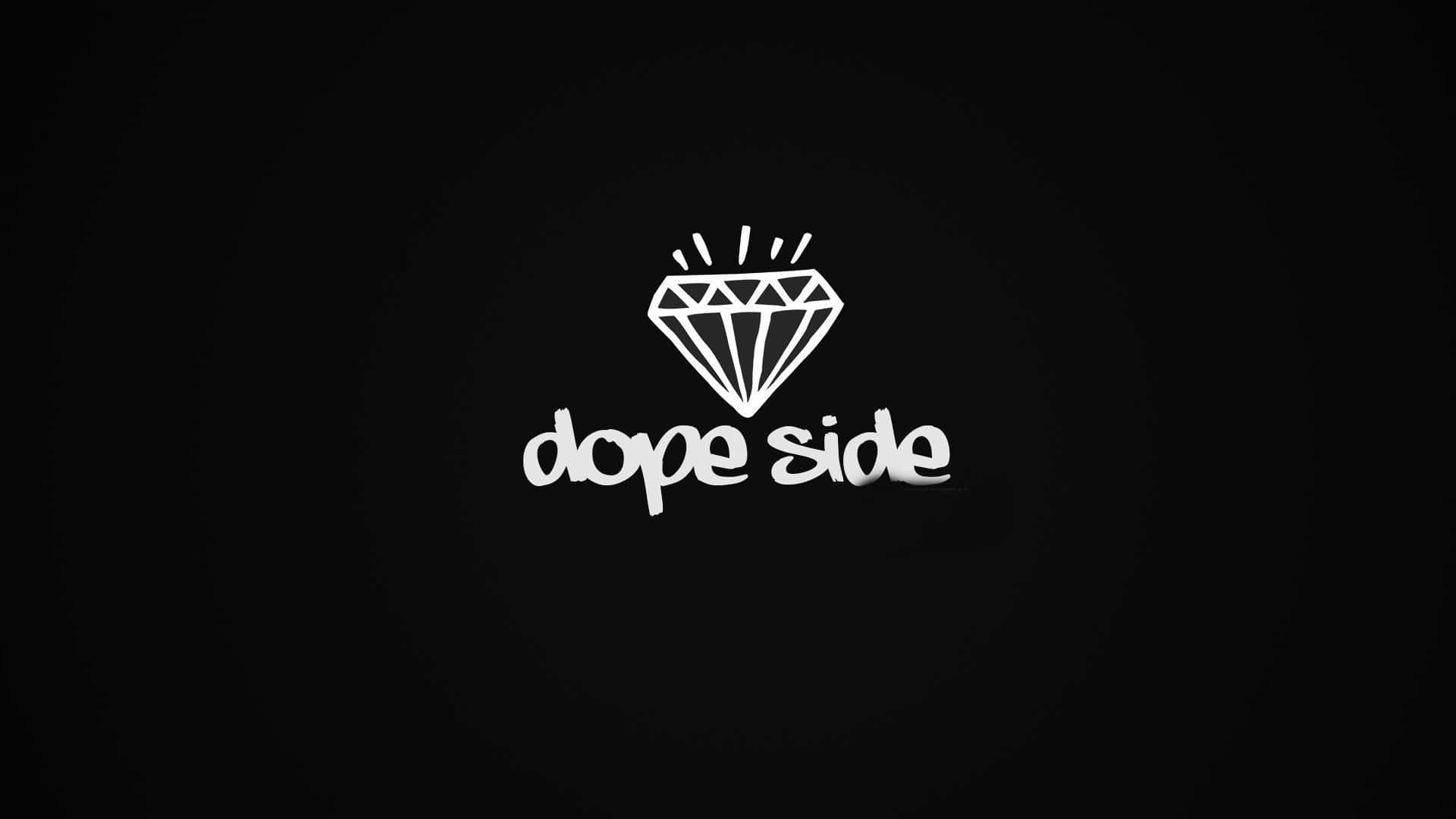 Dope Side Logo On A Black Background Wallpaper