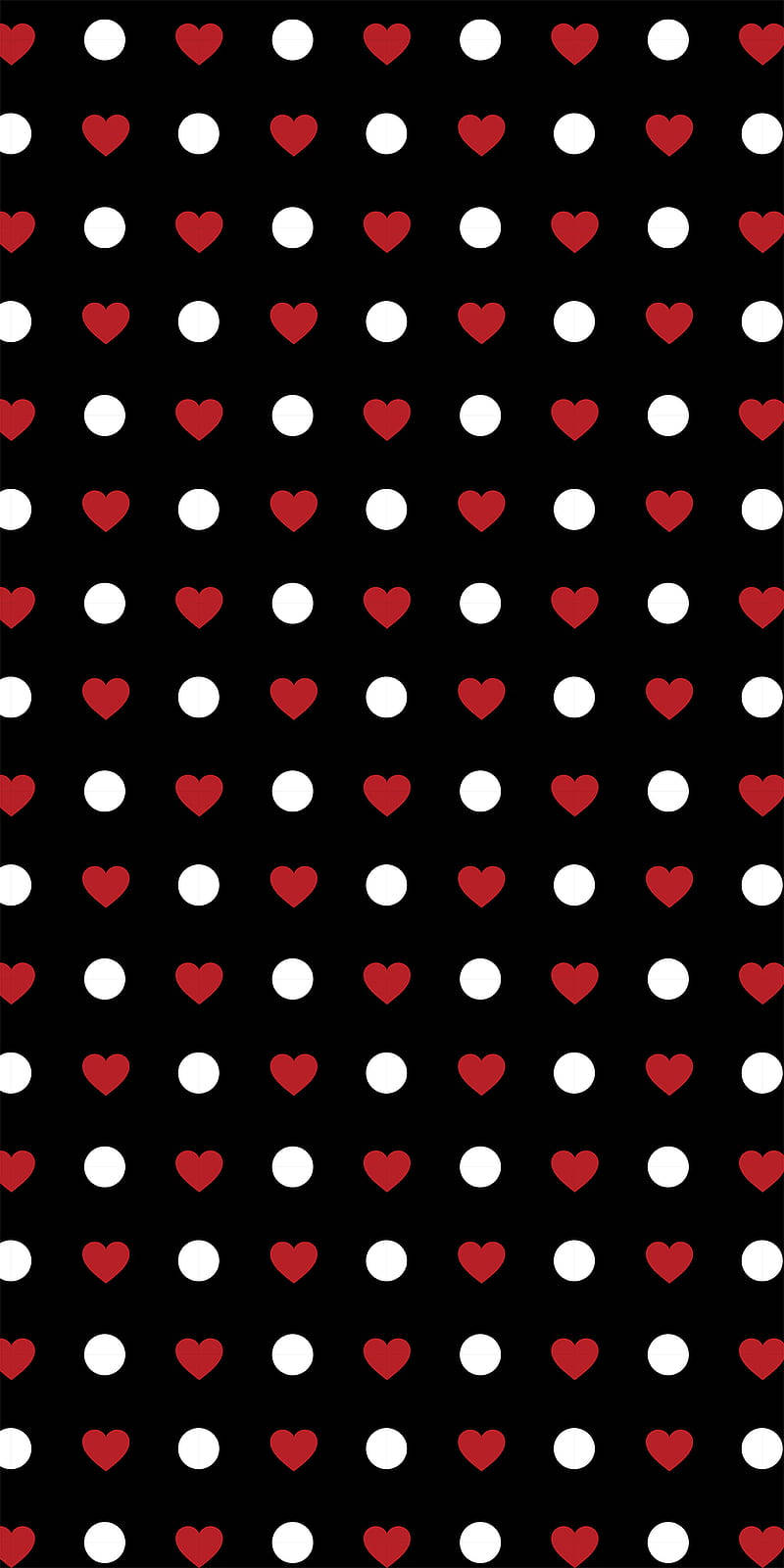 Schwarzerpunkt Iphone, Rote Herzen Wallpaper