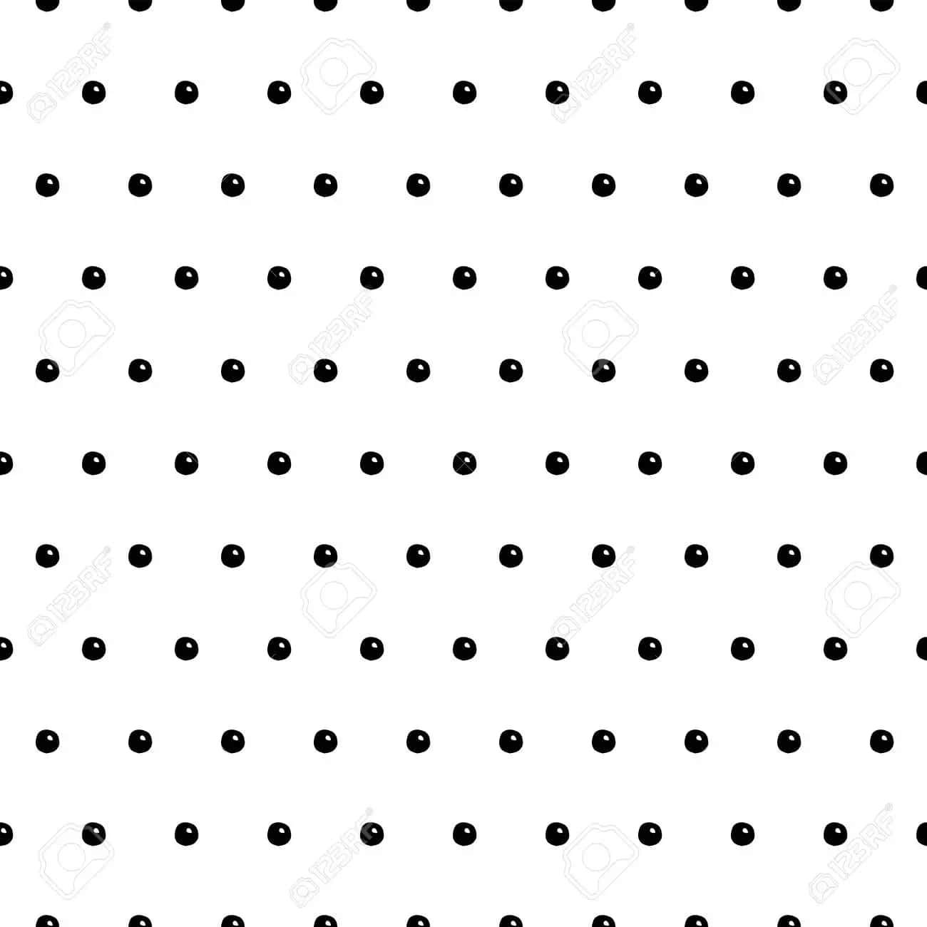 Black dots on white Modern roller blind  TenStickers