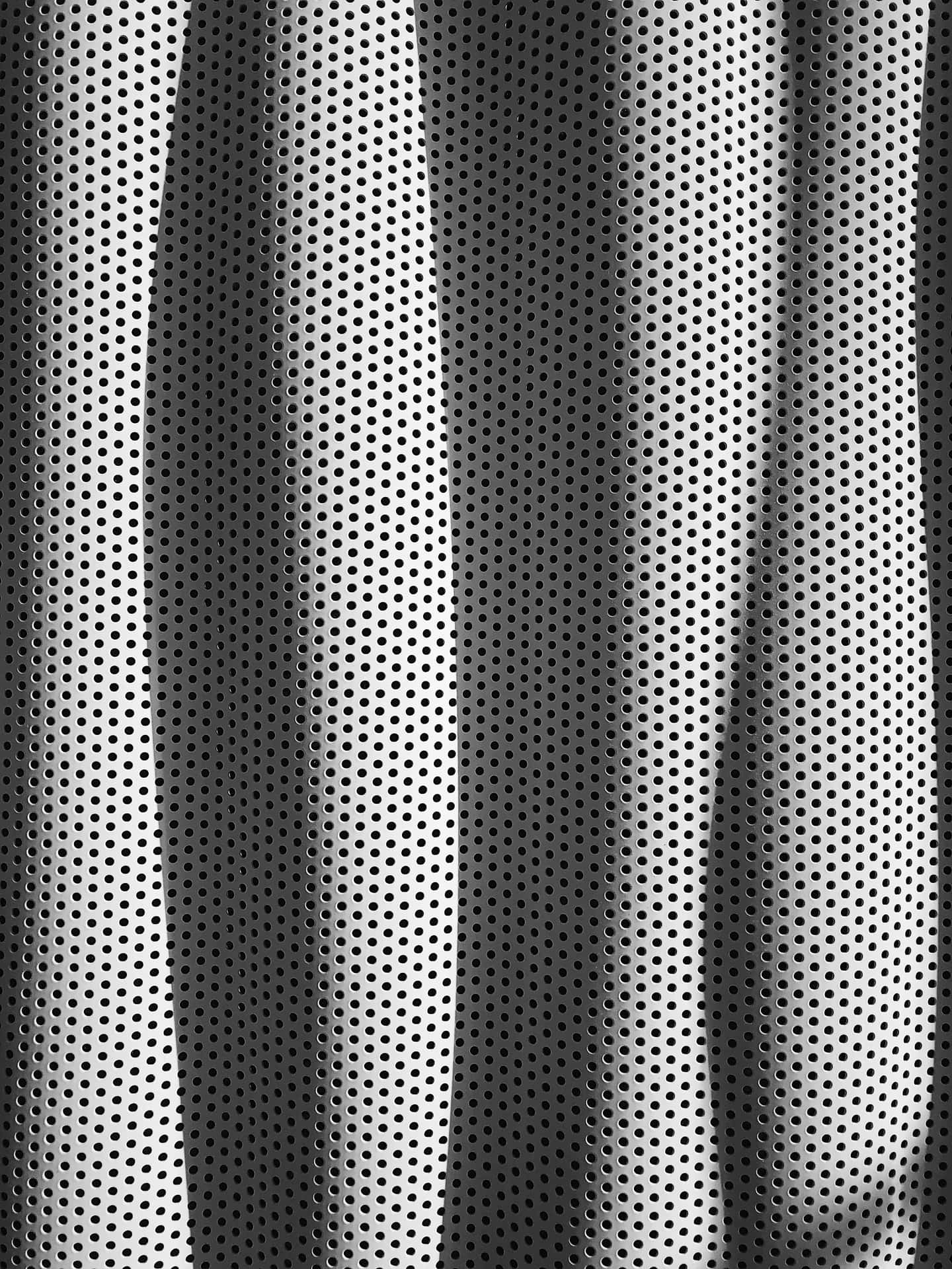 Ensvartvit Bild Av Ett Metallnät Som Bakgrundsbild Till Datorn Eller Mobilen. Wallpaper