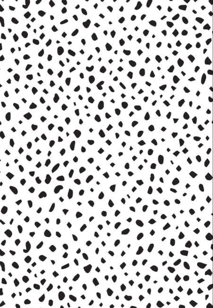 Abstract, vibrant black dots Wallpaper