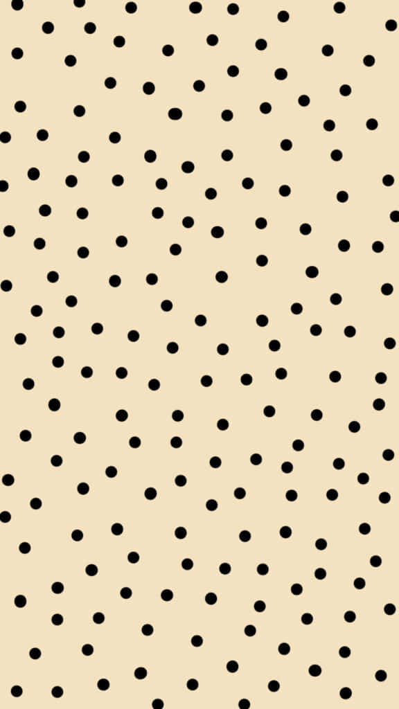 Fun black and white dots create interesting shapes Wallpaper