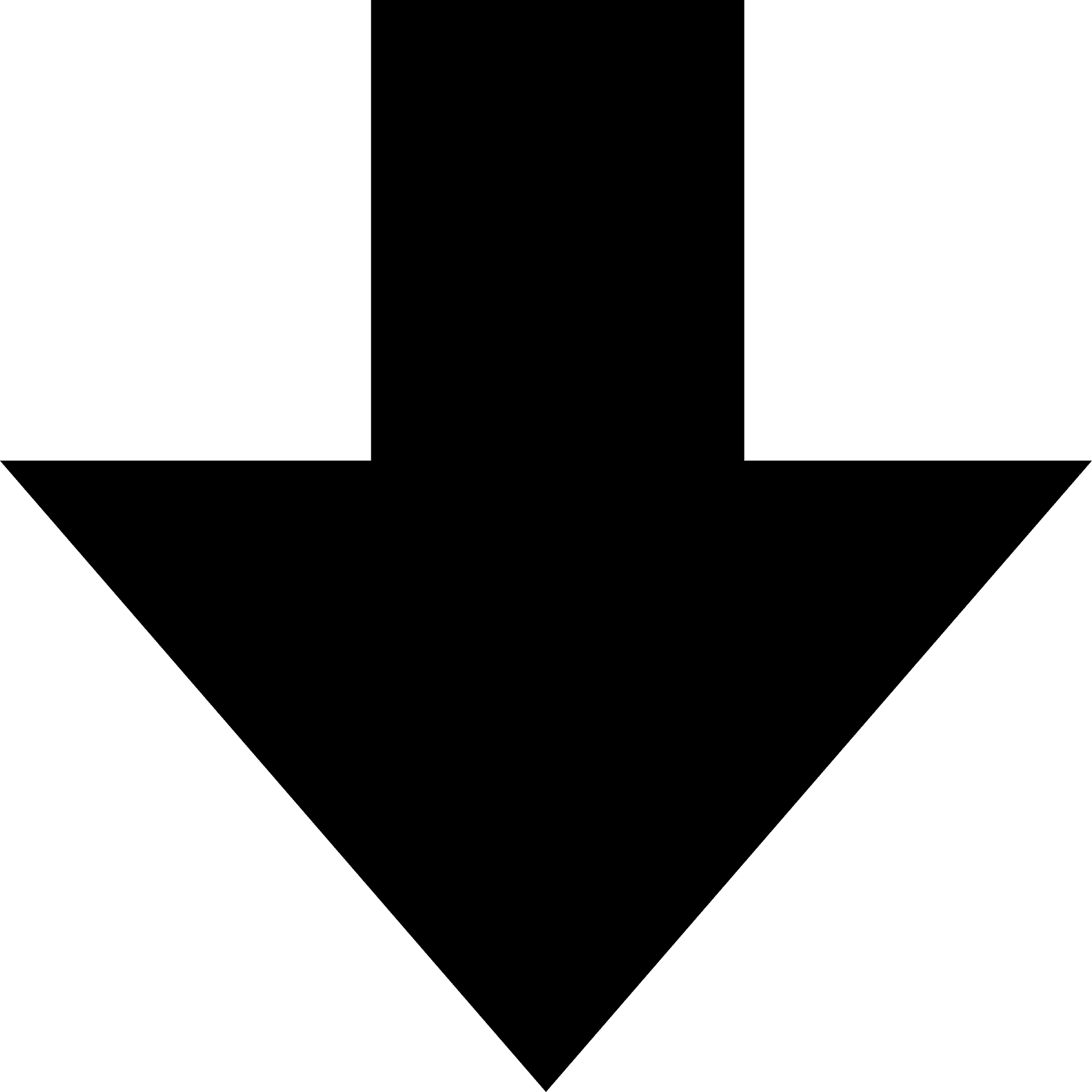 Black Down Arrow Icon PNG