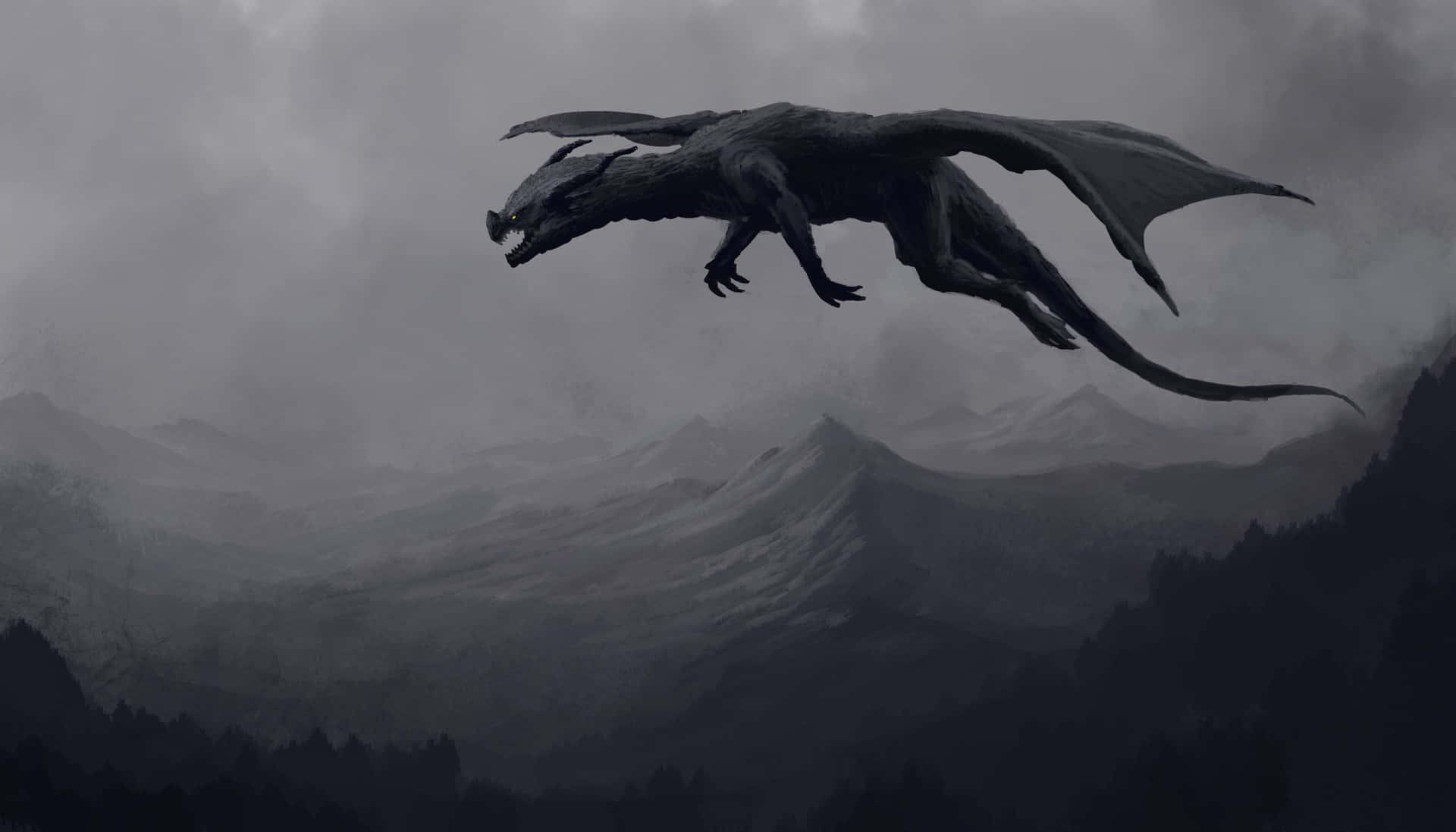 "A Scaled Beast Stirs To Life" Wallpaper