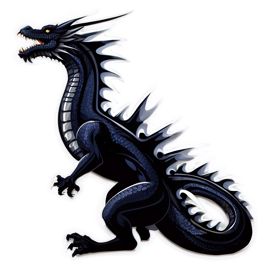 Black Dragon Vector Png 92 PNG