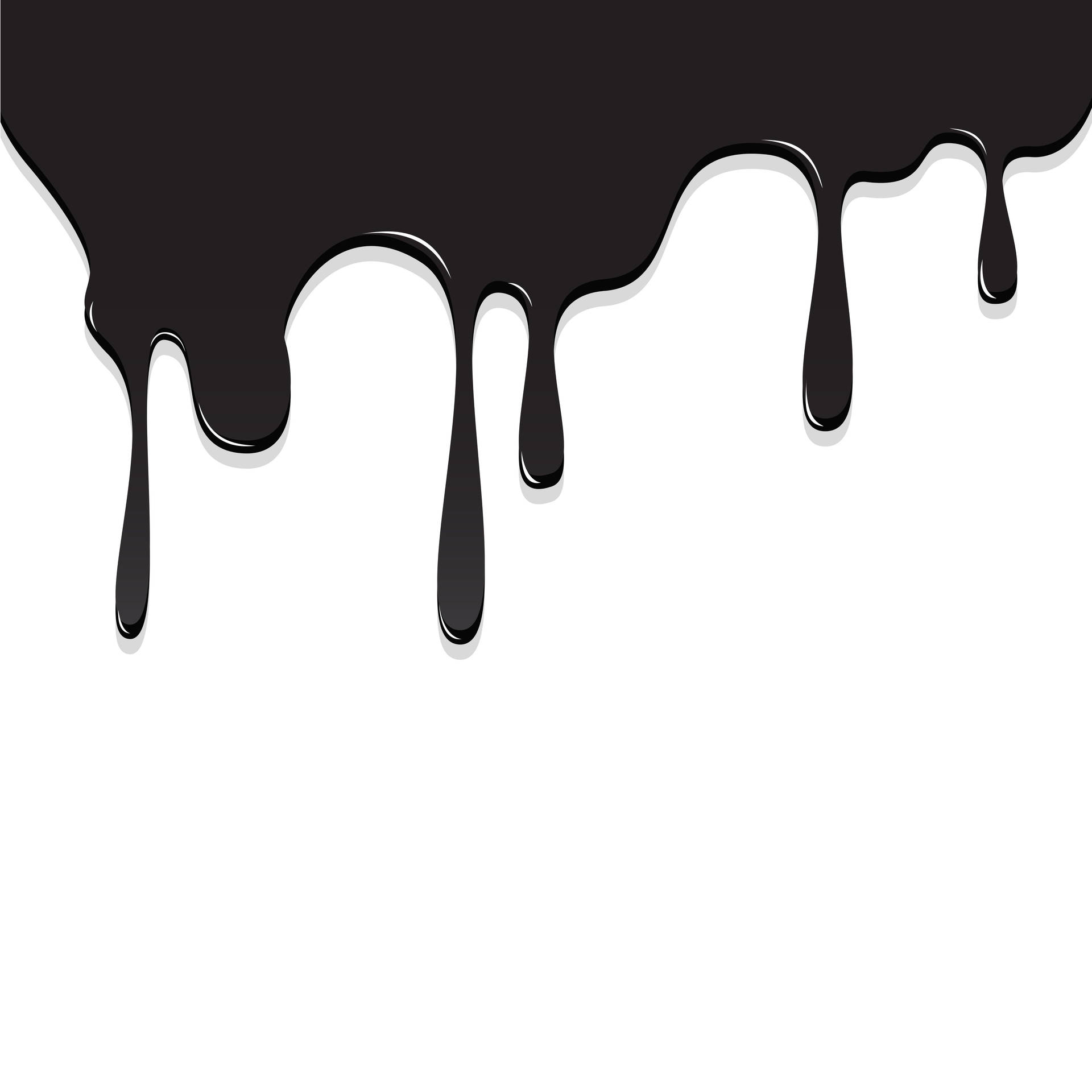 Black Drippy Liquid Wallpaper
