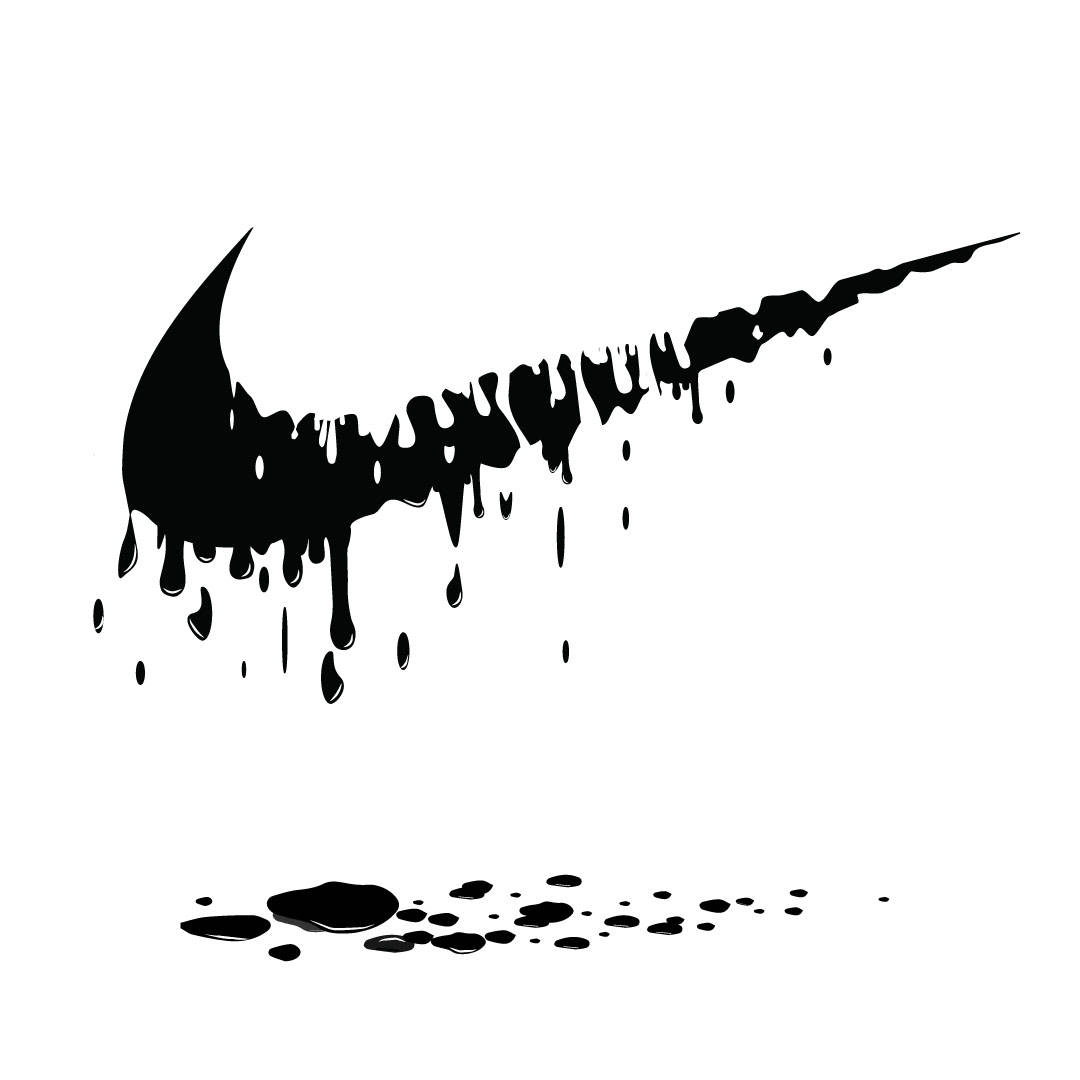 Black Drippy Nike Check Wallpaper
