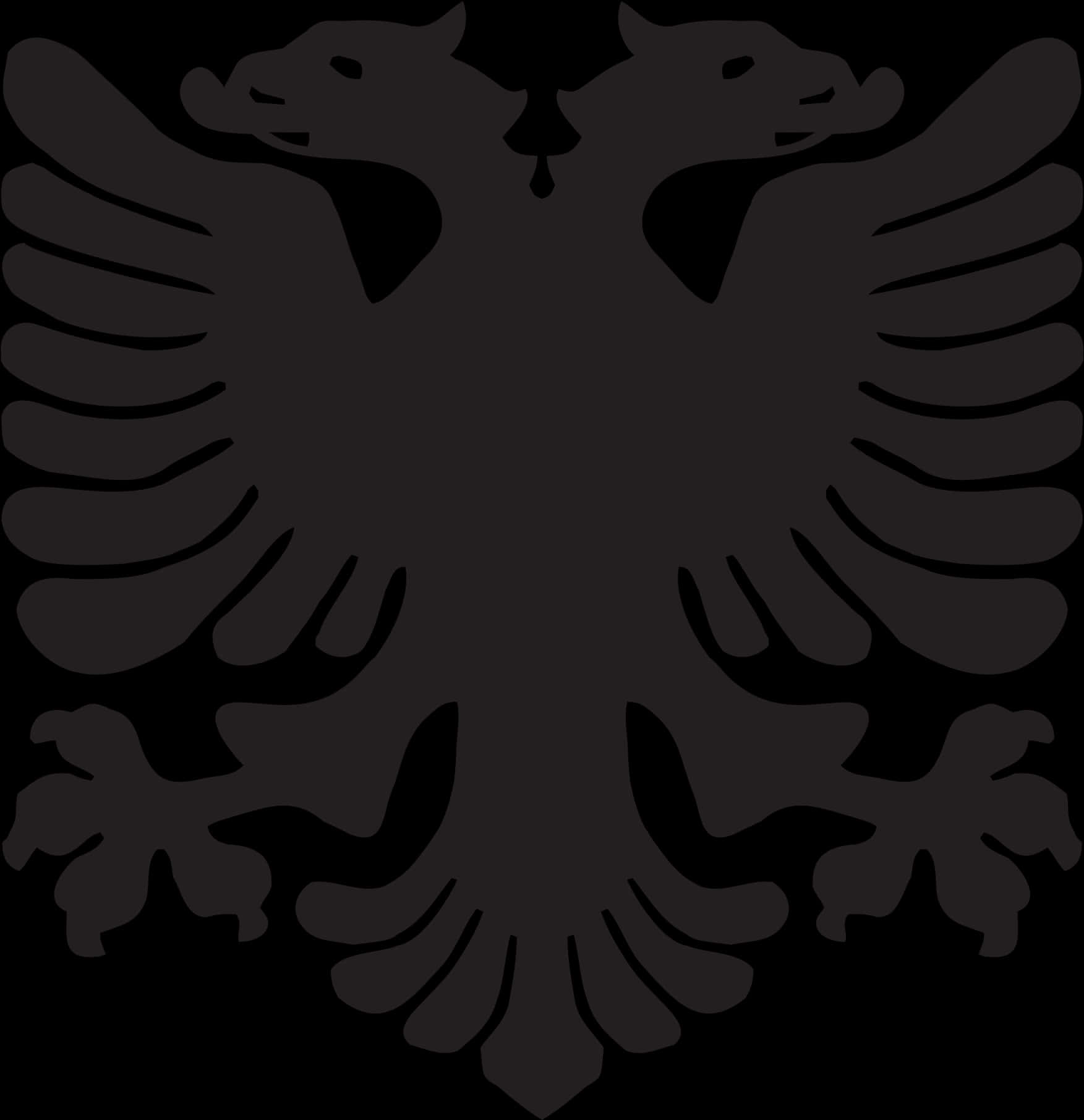 Black Eagle Silhouette Logo PNG