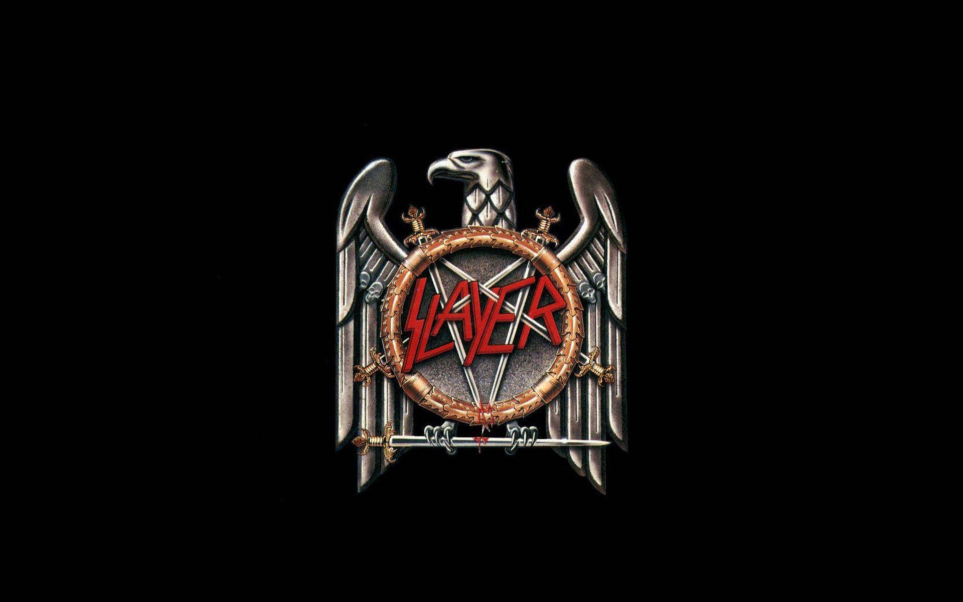 Black Eagle Slayer Band Logo Wallpaper