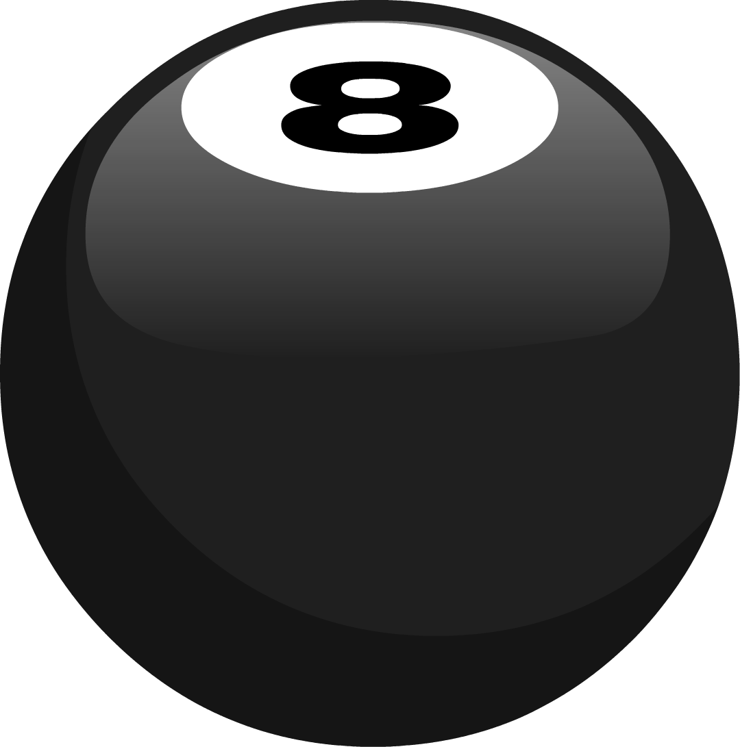 Black Eight Ball Pool Game PNG