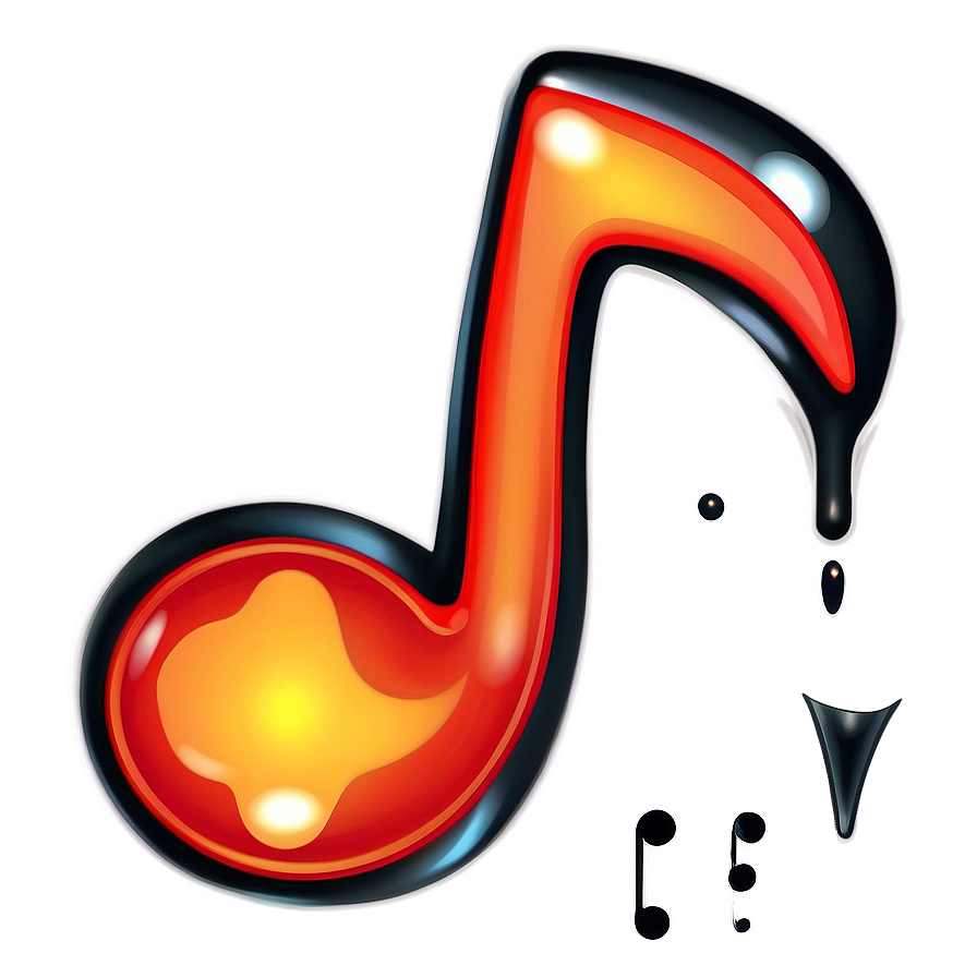 Black Eighth Note Illustration Png 72 PNG