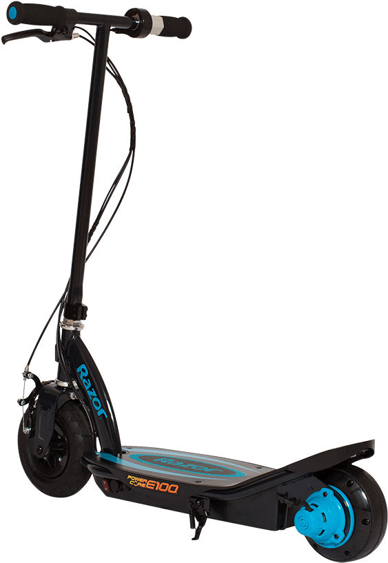 Black Electric Scooter Isolated PNG