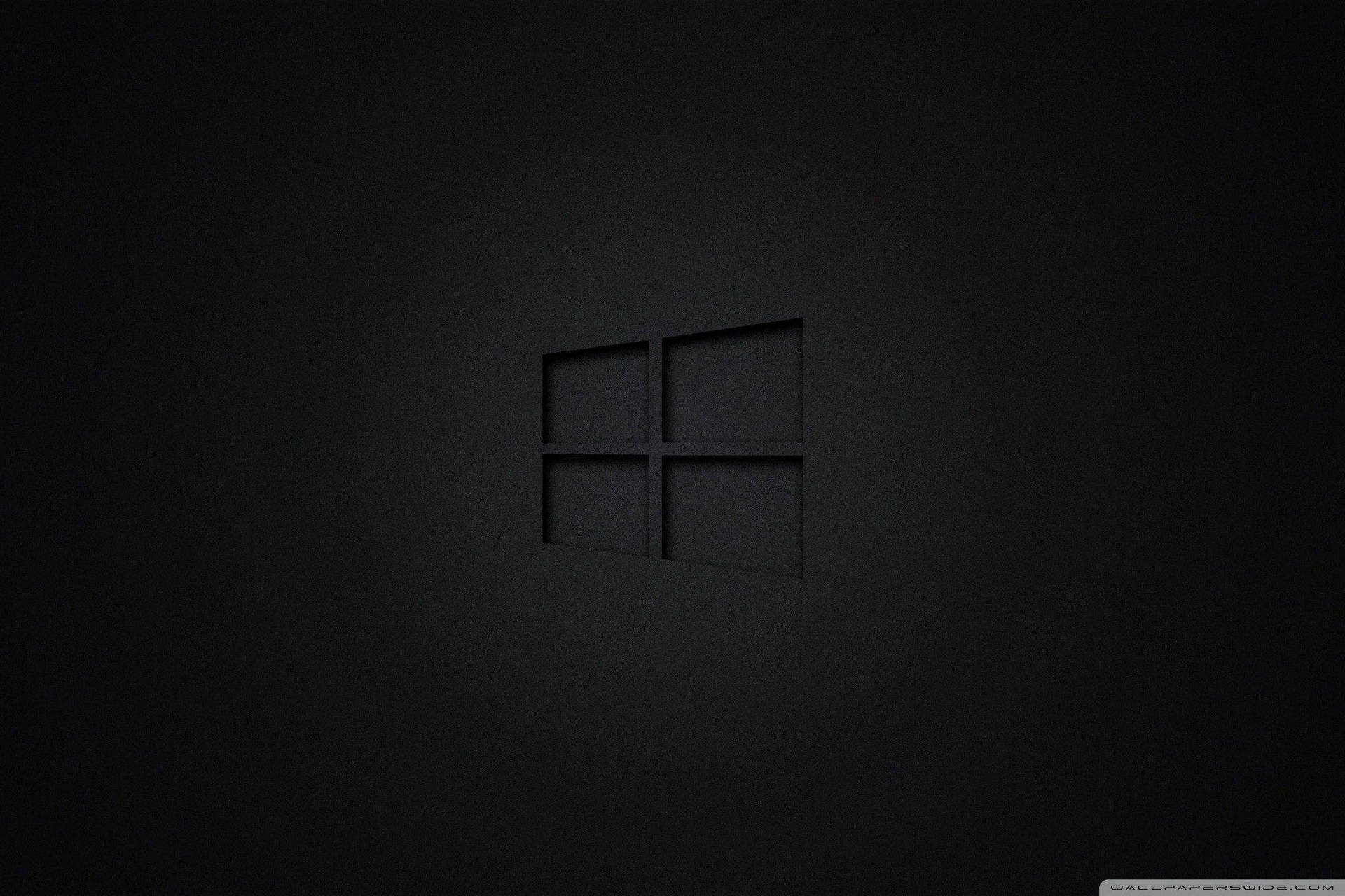 Microsoft Logo on a Black Background Wallpaper