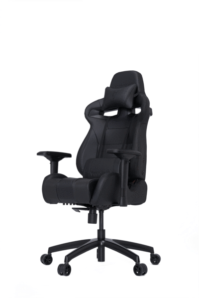 Black Ergonomic Gaming Chair PNG