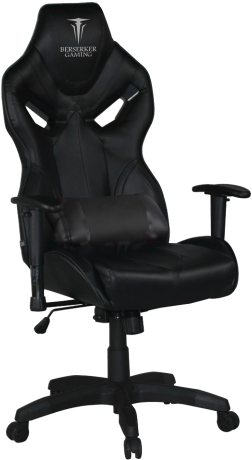 Black Ergonomic Gaming Chair PNG