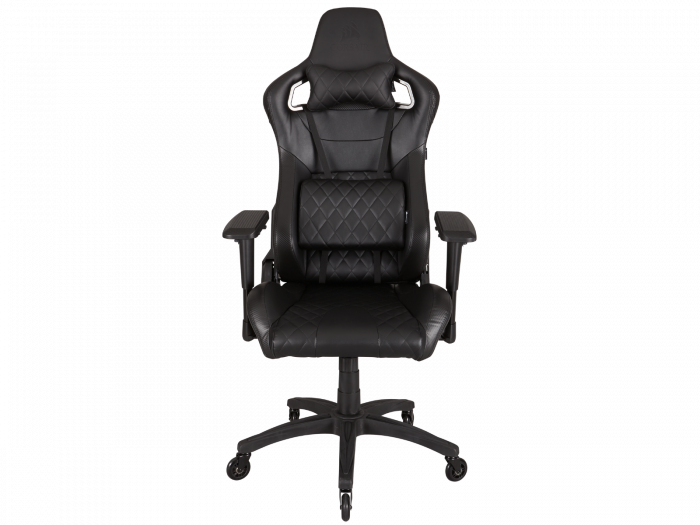 Black Ergonomic Gaming Chair PNG