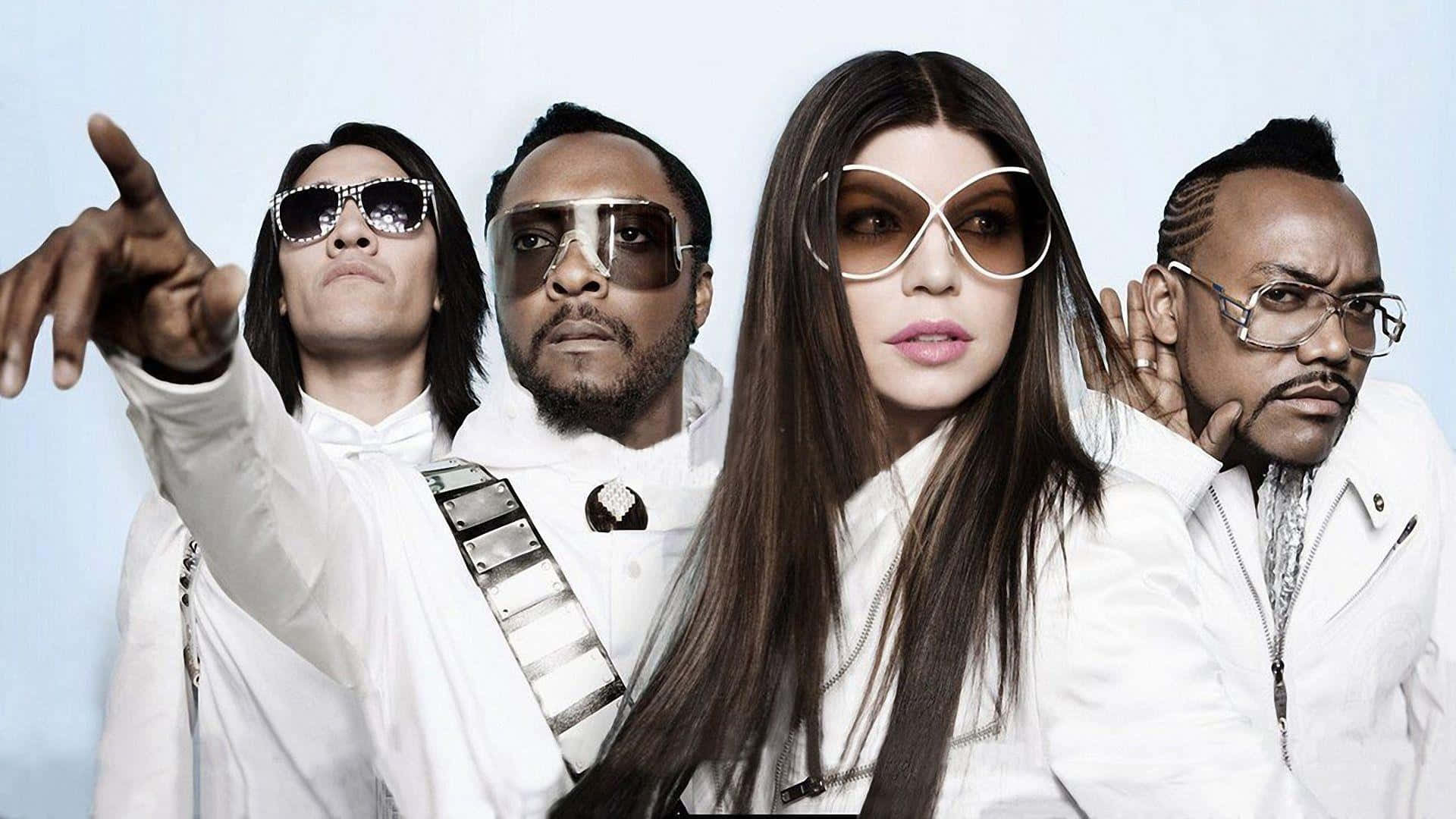 The Black Eyed Peas in their Groundbreaking Music Video Wallpaper