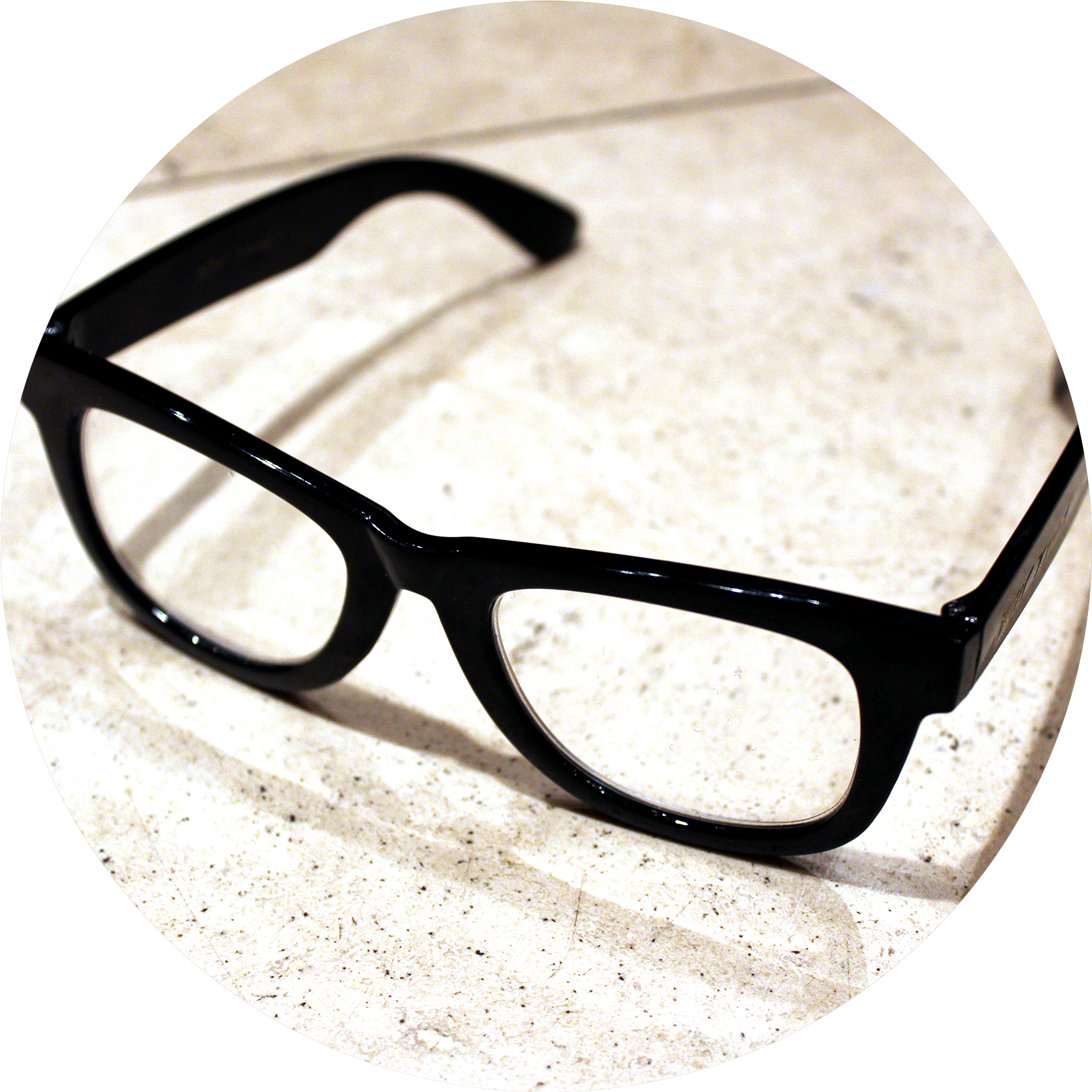 Black Eyeglasseson Tabletop PNG