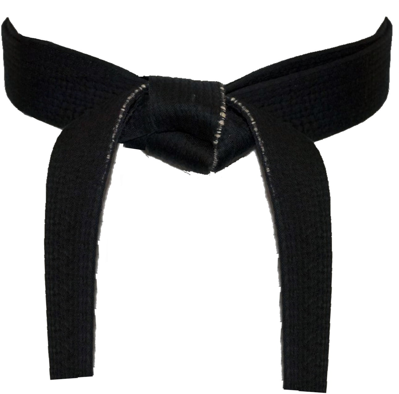 Black Fabric Belt Tied Knot PNG