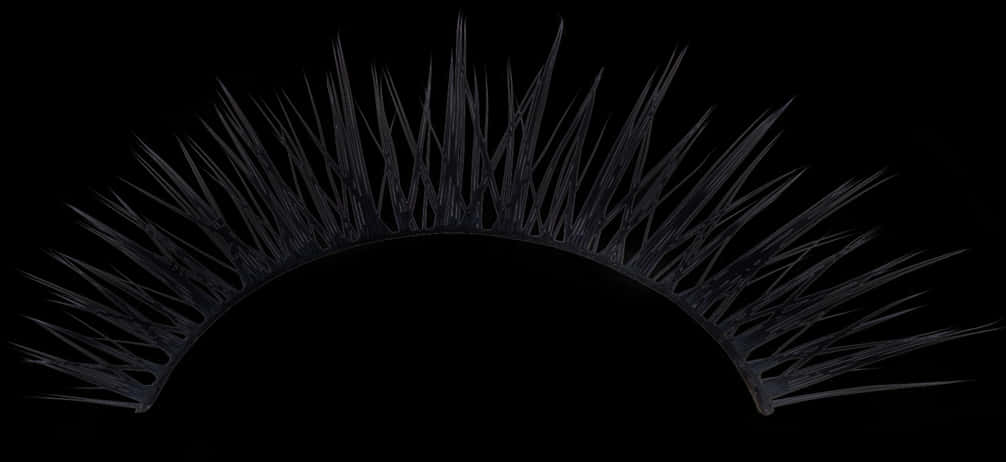 Black Fake Eyelashes Dark Background PNG