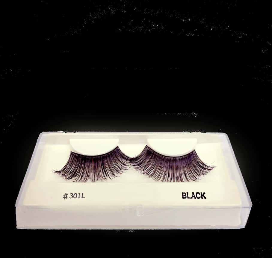 Black Fake Eyelashes301 L PNG