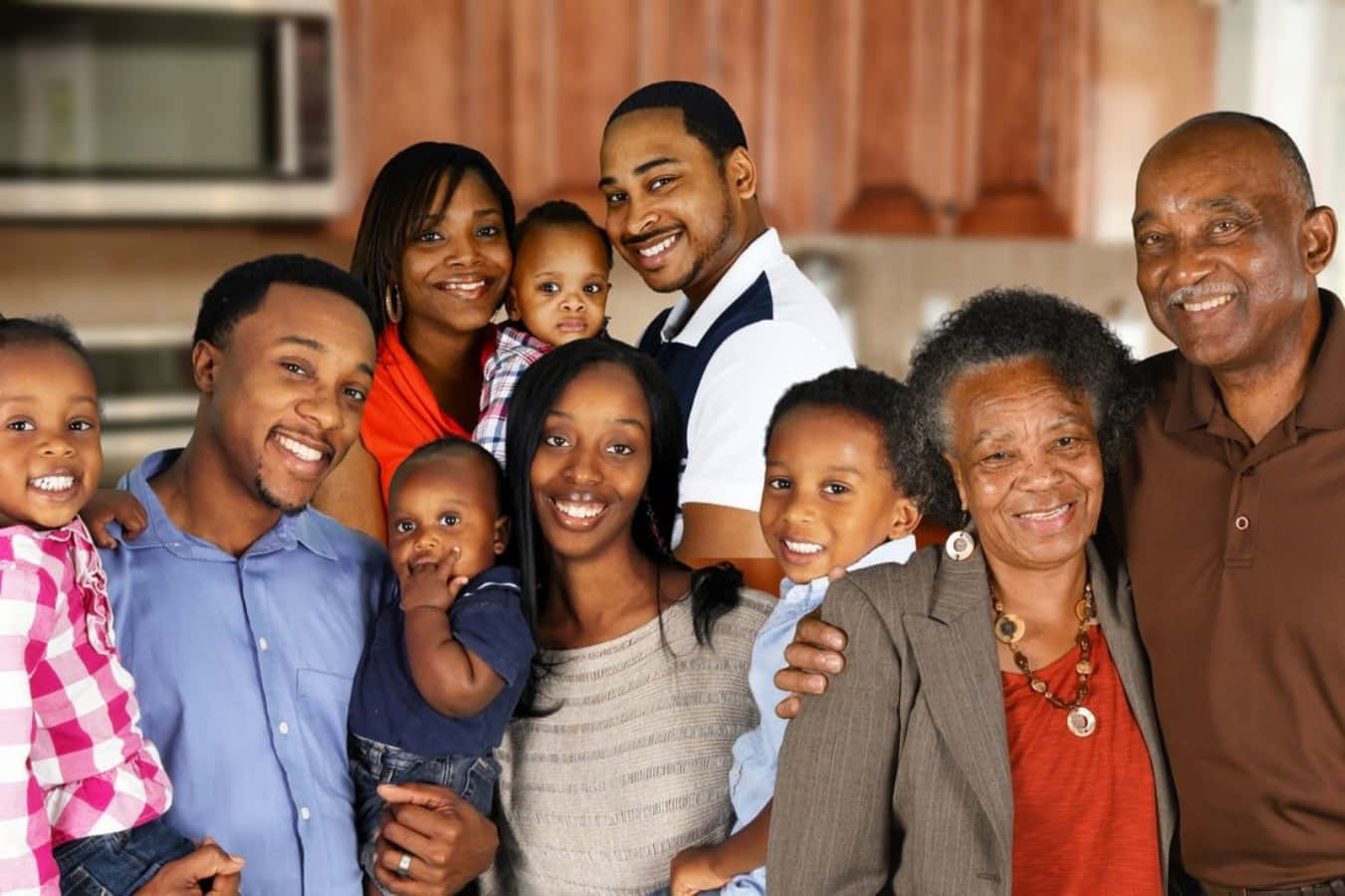 Forzae Gioia Di Una Famiglia Nera Che Si Ama
